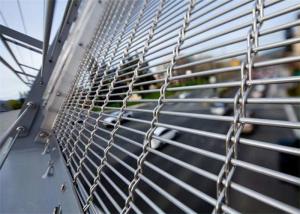 Wholesale SUS304 Crimped Stainless Steel Decorative Mesh SS Woven Wire Mesh For Buildings from china suppliers