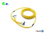 12F breakout 2.0mm LC UPC to LC UPC Fiber Optic Patch Cable SM 9 /125 Yellow