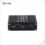 Mini 4K/60Hz HDMI 2.0 KVM USB Fiber Optic Extender