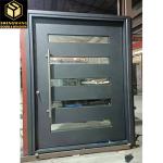 Swig Left Stainless Steel Outswing Metal Door Brown Swinging Fire Doors