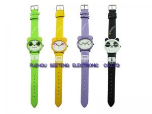 China multicolor PU carton watch lovely kid's watch on sale