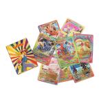 Hot Gold Foil English Version Pokemon Cards 55pcs with Customizable Rulebook