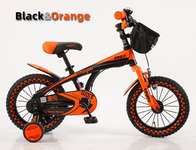 14 16 18 Inch Bicycles for 3-9 Years Boys and Girls Thicken Non-Skid Tires Carbon Steel Fork Material Customization