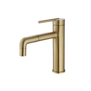 Wholesale Gold Brass Single Handle Bathroom Vanity Faucet 209mm Height from china suppliers