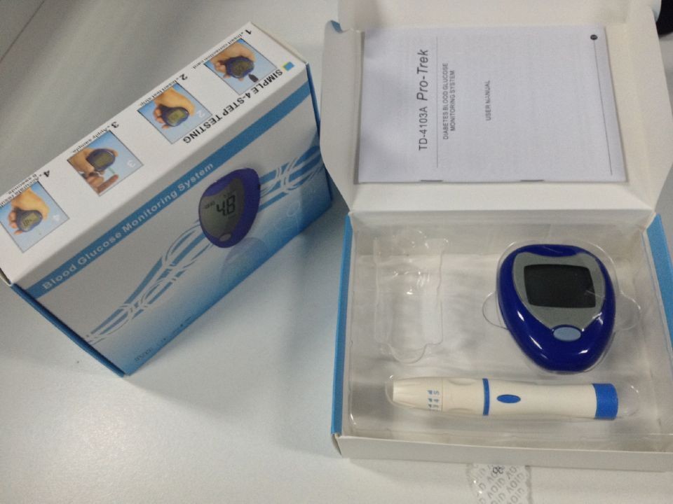 Mutifunctional hospital Diabetic Glucose Monitor with 50pcs test strips and blood pen
