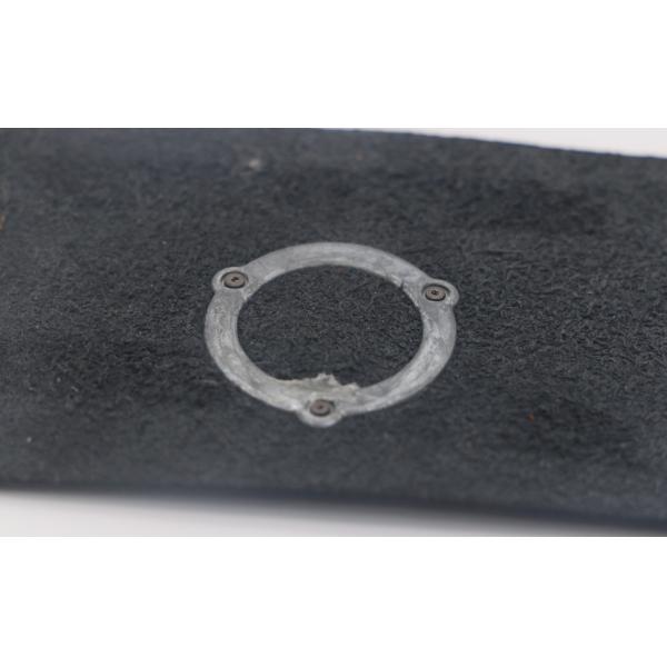 Laser Engraved Leather Patches For Clothes With Iron Hat Metal Material