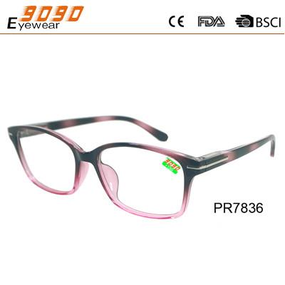 New arrival and hot sale plastic reading glasses,spring hinge,suitable for women
