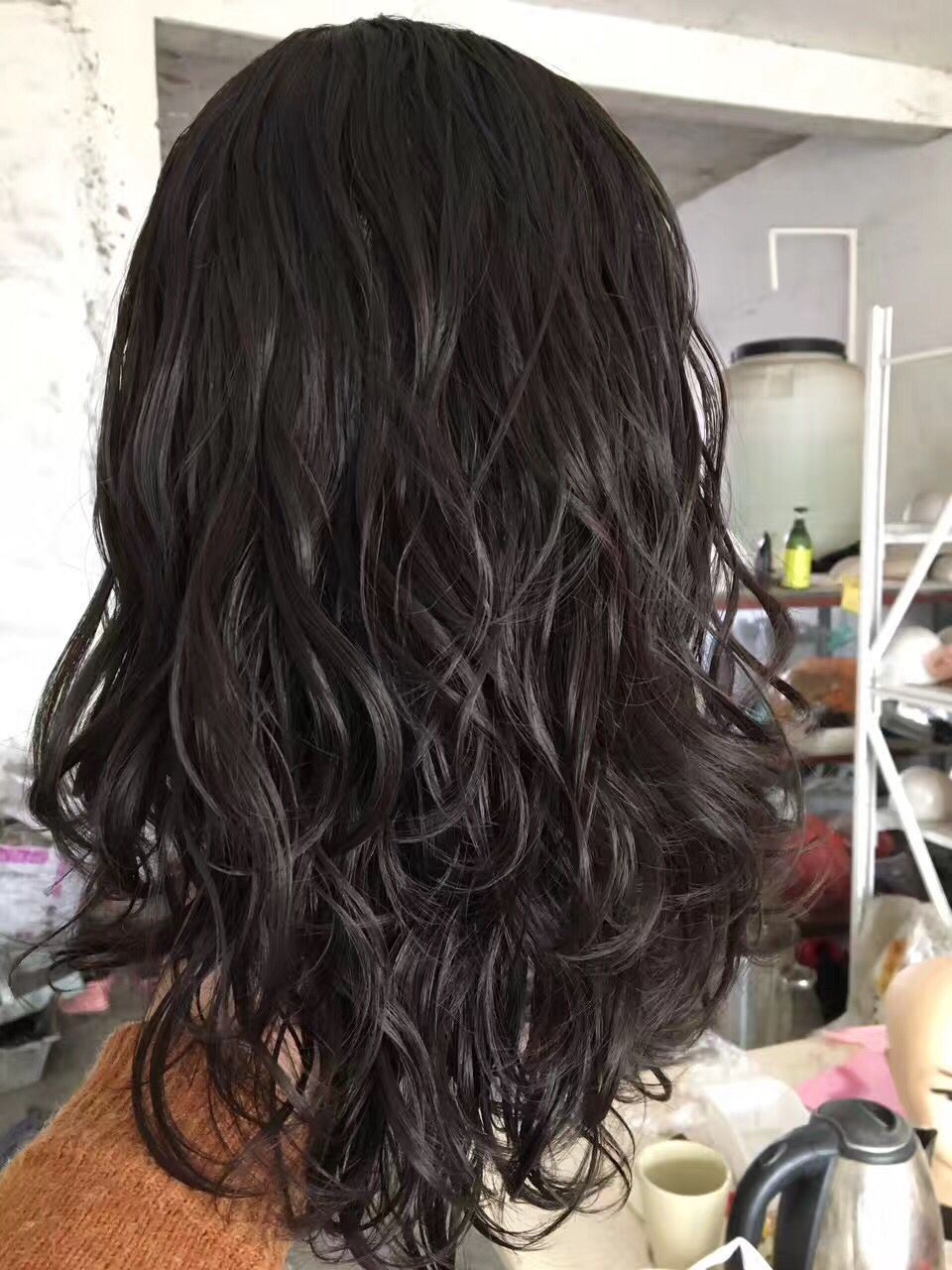 16 Inches Natural Color Body Wave Jewish Wig Brazilian Virgin Hair Hidden Knots with Baby Hair