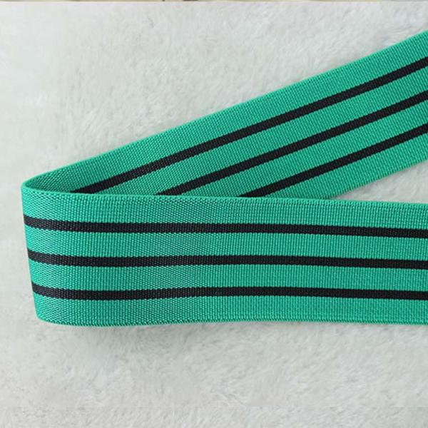 40mm Upholstery Elastic Band Green Elastic Webbing For Outdoor Furniture