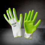 Wear Resistant VIDO 10.5inch Nitrile Gloves，The knitting part is made of refined
