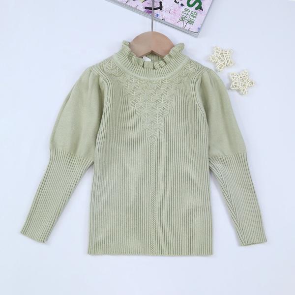 Wholesale Girl Sweater Warm Kids Pullover Top knitted sweater Girl's Sweaters