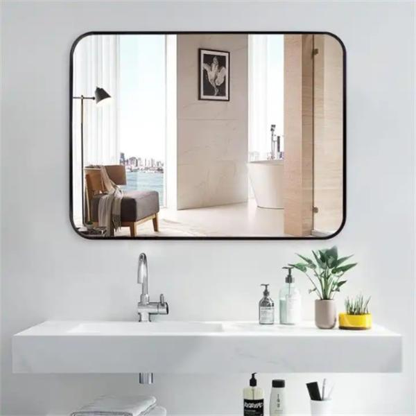 Clear 4mm Modern Style Round Shape Golden Brass Finish Metal Framed Silver