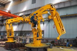 Wholesale Hot Sale Marine Ship Folding Crane with Winch for sale Marine Ship Deck Crane from china suppliers