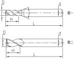 F20 3 Flute Carbide End Mill 4mm-20mm Shank Dia For Copper Alloy