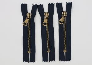 Wholesale Garment Antique Brass 14 Inch Heavy Duty Metal Zippers Navy Tape For Coveralls from china suppliers