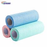 Wood Pulp Non Woven Kitchen Towel Roll 50 Pcs Fabric 60gsm Disposable Cleaning