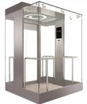 36 Floors Panoramic Glass Elevator MRL Machine Room Less Traction
