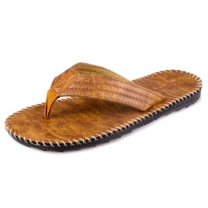 Wholesale Popular PU Leather Flip Flop Sandals Open Toe Breathable Slides SW191031 from china suppliers