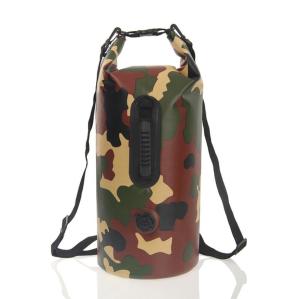 Wholesale Camouflaged Waterproof Bucket Bag 30L Large Capacity with PVC Clip Mesh from china suppliers