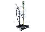 3 / 1 Air Powered Oil Pump With Wheels And Connection Hose , Pneumatic Barrel
