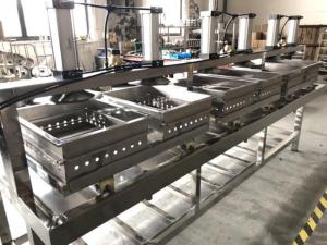 Wholesale automatic china hard pneumatic tofu making machine with 6 tofu mold from china suppliers