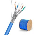 SFTP CAT7 23AWG 600MHz Blue PVC Network Cable For 10Gbps Data Transfer