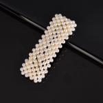 Handmade Pearls Decorative Hair Clips Pin For Makeup Geometric Flower Barrettes