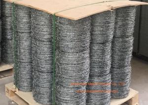 Wholesale Electro Galvanized Fence Barbed Wire For Grass Boundary / Highway Protecting from china suppliers