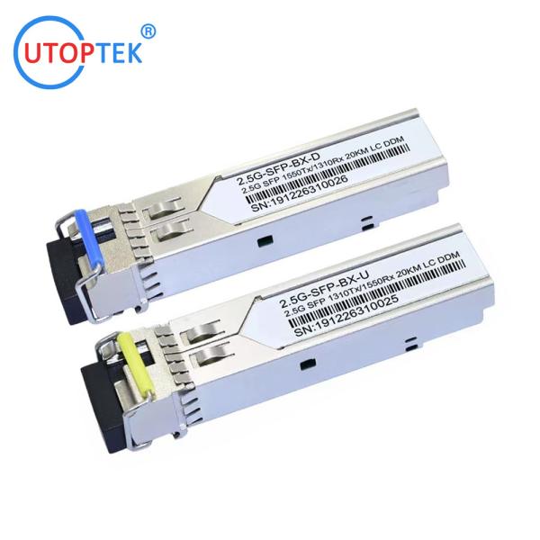 2.5Gb/s SFP Bidi LC 20km 1310/1550nm optical fiber Transceiver Module DDM for