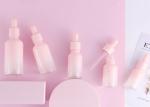 Screen Printing Pink 30ml Glass Dropper Bottles For Essential Oil