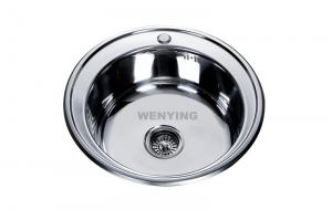 Wholesale WY-510 alibaba china 0.8mm 304 single bowl brushed kitchen sink from china suppliers