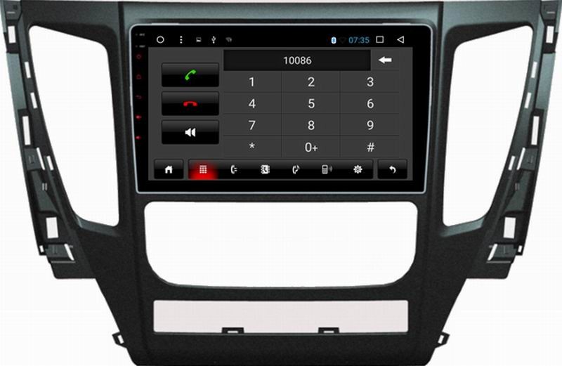 Ouchuangbo car gps navi stereo android 6.0 for Mitsubshi Pajero 2017 with SWC USB bluetooth AUX 4*45 Watts amplifier