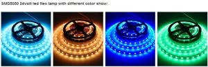 Wholesale 12V LED strips SMD5050 300LED 24volt led flexible lamp 6-7 lm/Chip 2700-6500K 0.2mm thickness indoor led strips from china suppliers