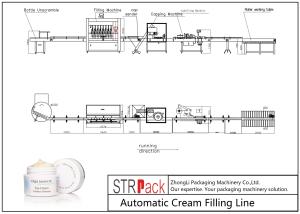 Wholesale Stable Running Bottle Filling Line Cosmetic Cream Filling Machine With Capping from china suppliers