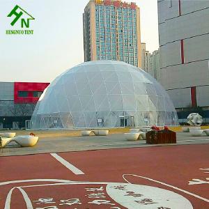 Wholesale PVC Glass Door Geodesic Insulated Dome Tent Fire Proof Durable Shelter from china suppliers