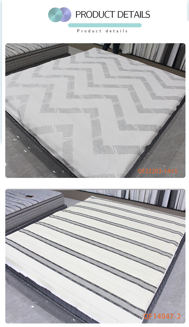 Polyester Pengji Mattress Protector Fabric Color Printed Warp Knitted
