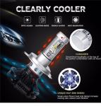 50W 6000LM Pure White 6500K LED Headlight Bulb