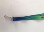 Logo Printing Polyester Heated Transfer Lanyard / Dye Sublimated Lanyards Eco