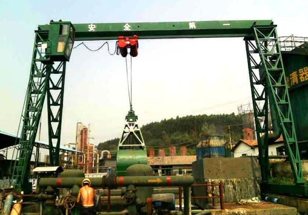MZ 5-10 ton Double Beam Gantry Grab Crane