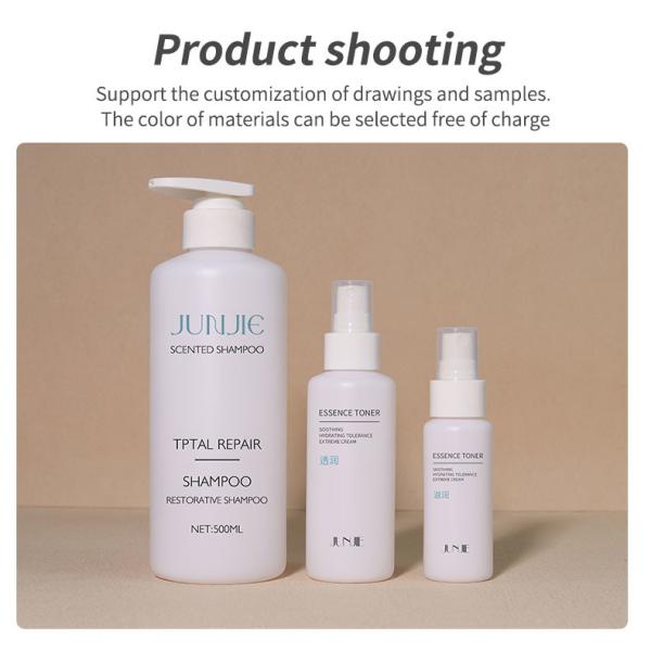 PE Hand Wash Skincare Lotion Bottles Plastic Container Packaging 500ml White Pump Shampoo Cream Bottle