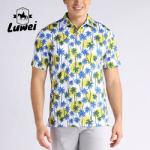 Spring Sublimated Embroidery Polo Shirts Polyester Formal Short Sleeve