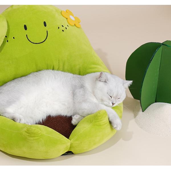 Cute Kitten Beds Double Sided Cushion Available In All Seasons Removable Foldable High Resilience Bed