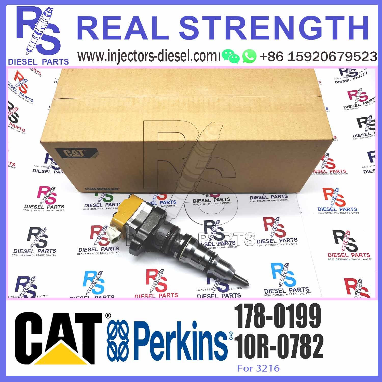 Excavator Spare Parts Fuel Injector 1780199 178-0199 For 3126 E320 E322c Diesel Engine C7 C13 Parts Construction Machine