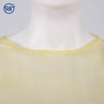 Chemotherapy gowns disposable yellow color waterproof medical surgical en14126