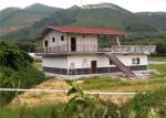 One And A Half Floor Steel Frame Small House / Light Steel Prefab House With