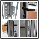 Commercial Aluminum Hinges Swing Door Surface Finished Sound Insulation