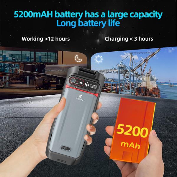 GMS Certified Handheld Terminal Android 13 Handheld Pda Scanner 6GB Ram With 20MP Rear Camera