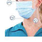 3 Layers Non-Woven 99% BFE Disposable Protective Face Mask For Daily Anti-Virus
