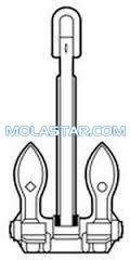 Wholesale Molastar Stainless Steel Marine Byers Anchor Marine Ship Byers Anchor Stockless Anchor For Marine from china suppliers