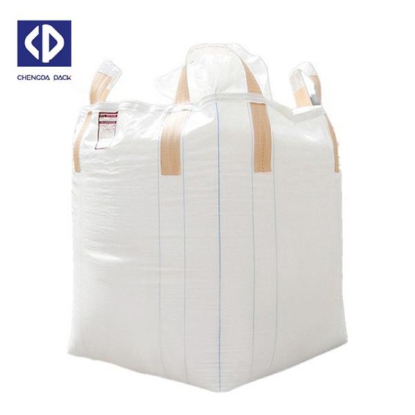 Container PP Bulk Bags For Building Material Flat Bottom 100% Virgin Polypropyle